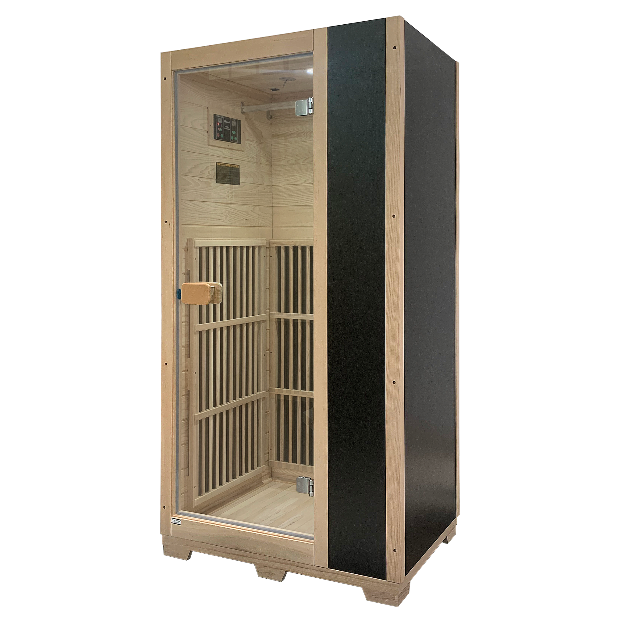 Blisspod | Vienna | Far Infrared Sauna | Canadian Hemlock Very Low EMF | 72.8"H x 35.4"W x 25.6"D | 1 Person - Www.Shopthatapp.ca