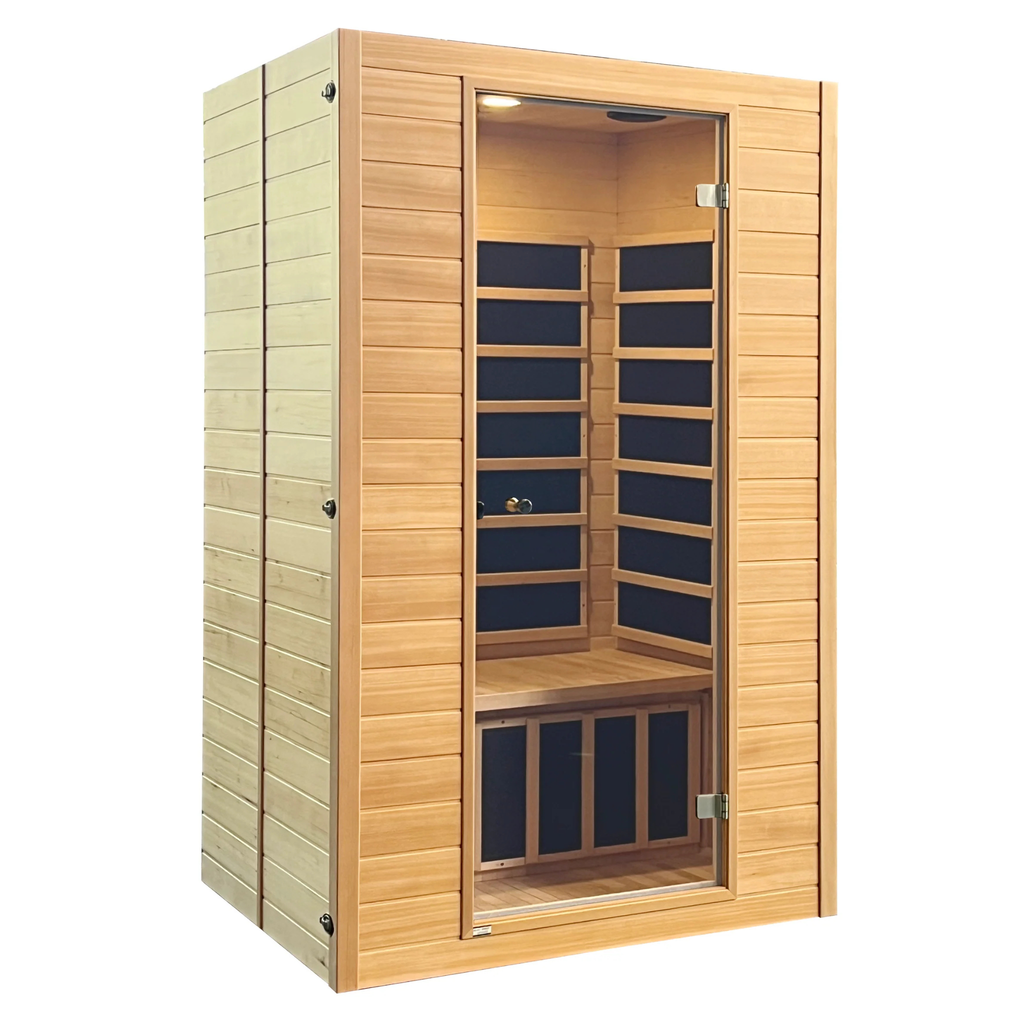 Blisspod | Vienna | Far Infrared Sauna Canadian Hemlock Very Low EMF Sauna, 4 Heaters – 2 Persons - Www.Shopthatapp.ca
