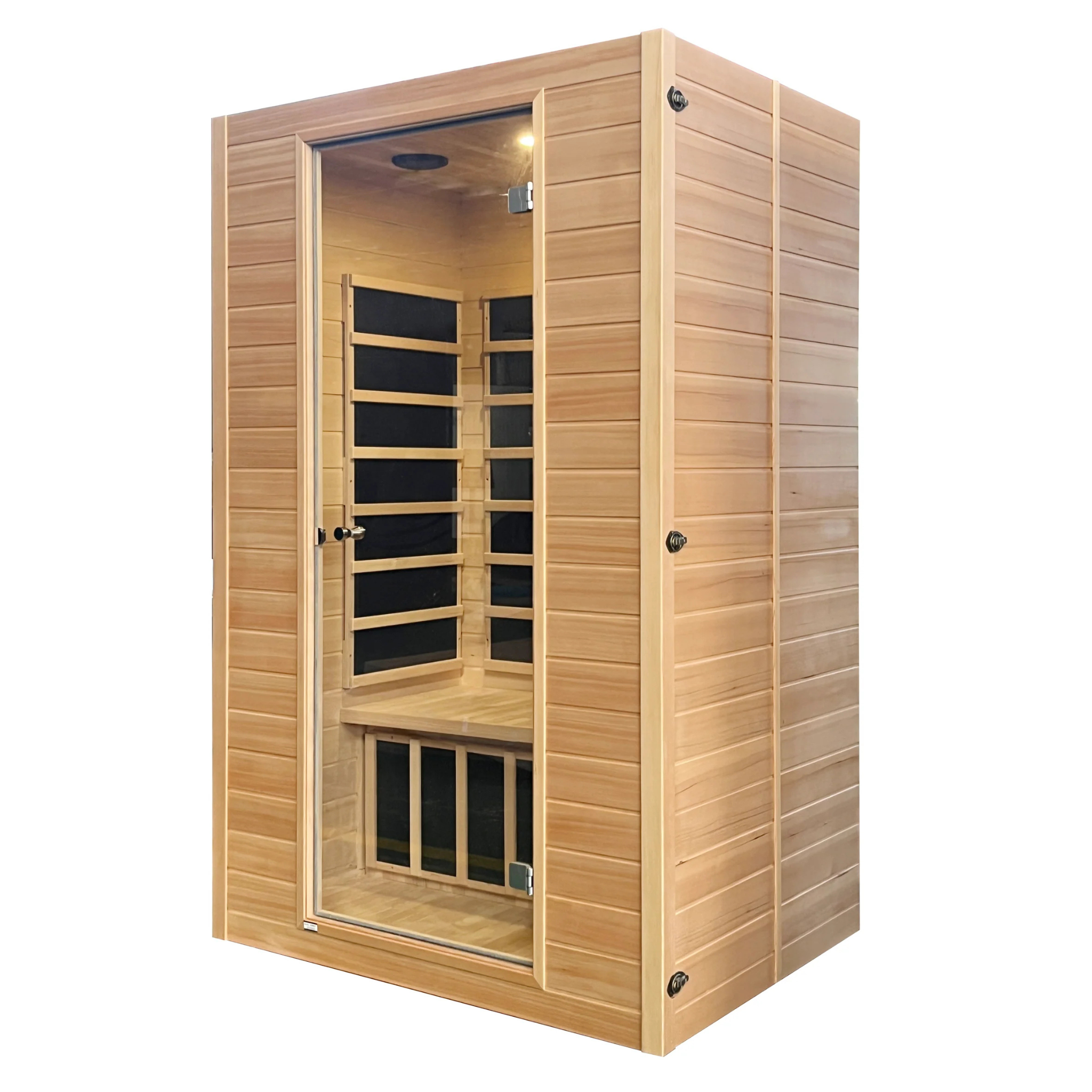 Blisspod | Vienna | Far Infrared Sauna Canadian Hemlock Very Low EMF Sauna, 4 Heaters – 2 Persons - Www.Shopthatapp.ca