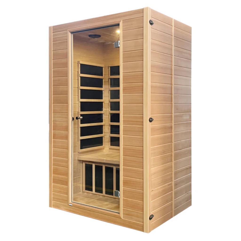 Blisspod | Vienna | Far Infrared Sauna Canadian Hemlock Very Low EMF Sauna, 7 Heaters – 3 Persons - Www.Shopthatapp.ca