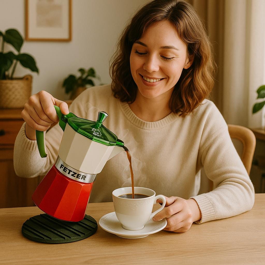 Viva Italia! Moka Pot Flies the Flag - Shopthatapp.ca