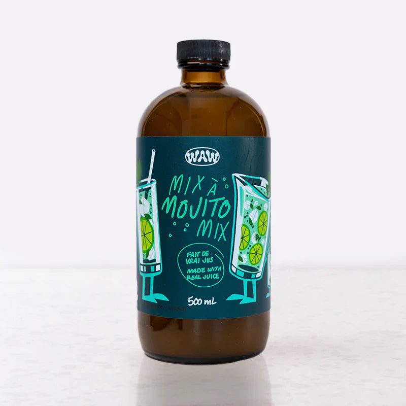WAW Mojito Mix - Premium Mojito Cocktail Mixer for Refreshing Drinks