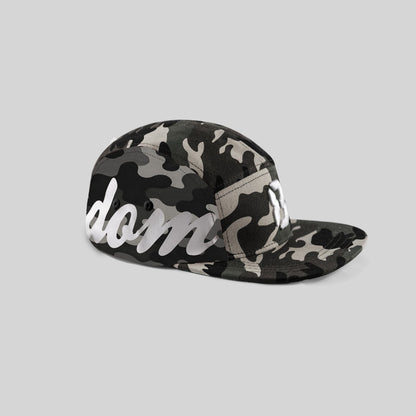 Freedom 83 Monochrome Stealth 5-Panel Cotton Cap-Headwear-www.Shopthatapp.ca-Freedom 83