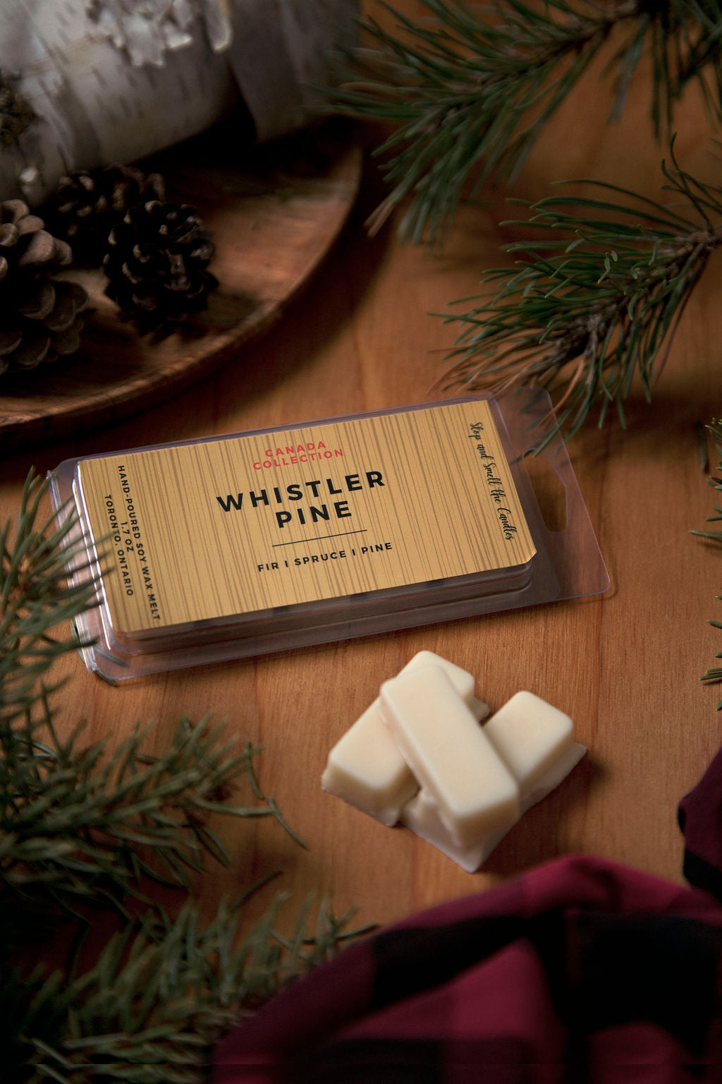 Wax melt bar: Whistler Pine. 1.75oz - Shopthatapp.ca