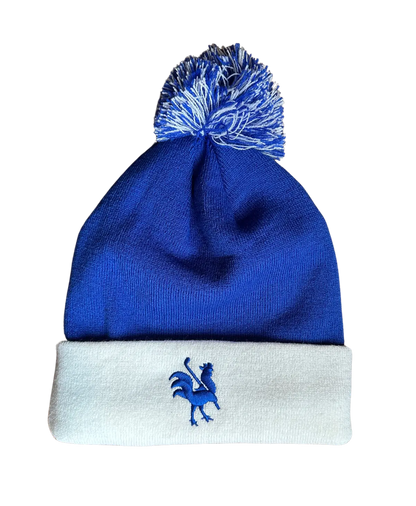 Red Rooster Canada winter toque hat with knit pattern, warm winter hat for cold weather, stylish and cozy winter headwear.