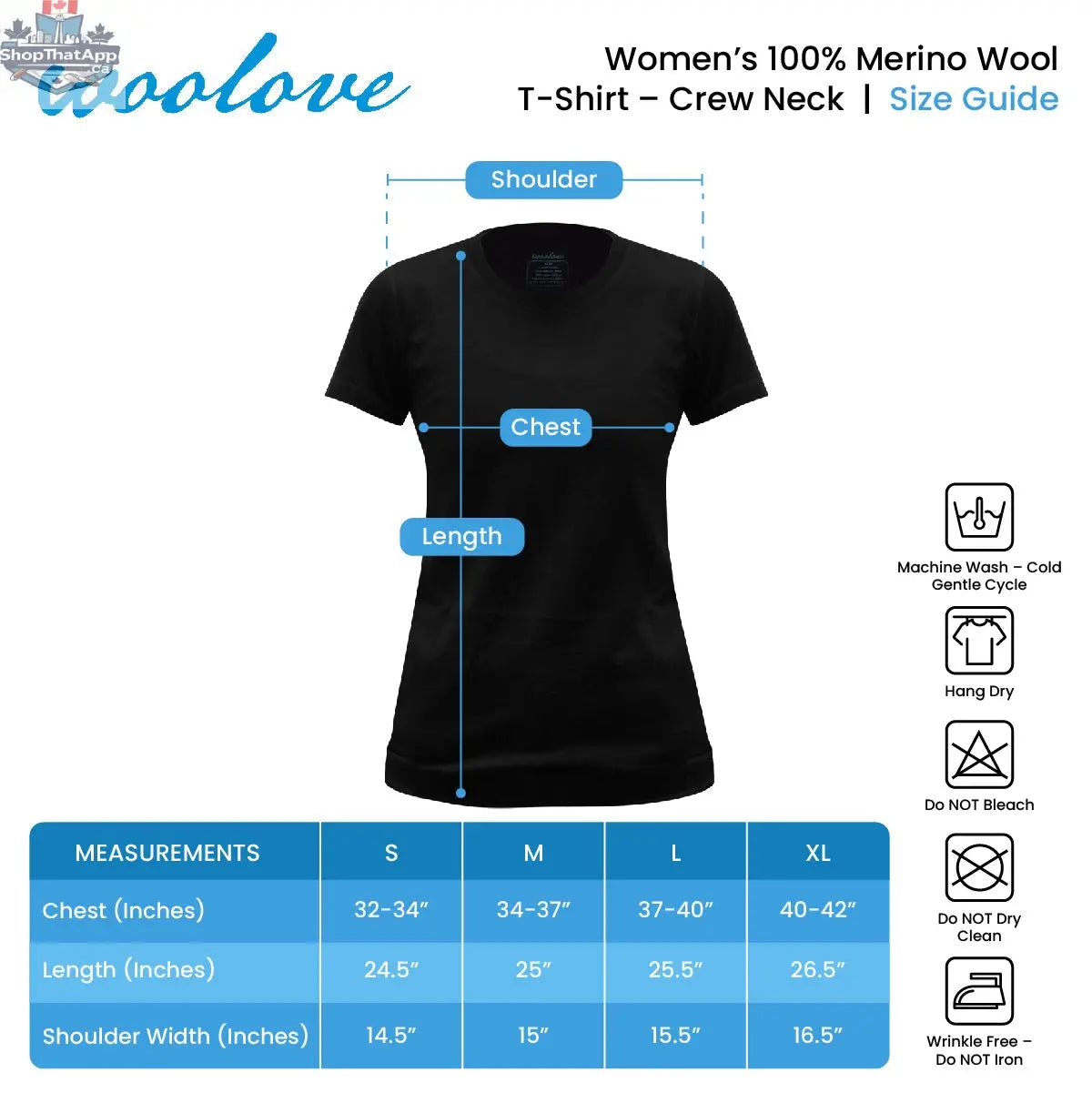 Women's Merino Wool T-Shirt — Lightweight - Shopthatapp.ca