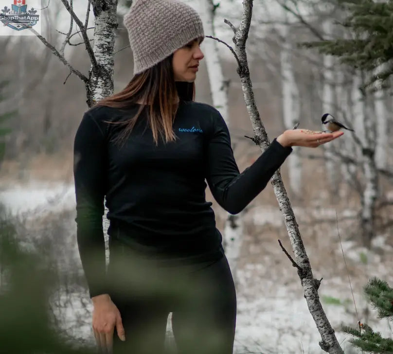 Women's Merino Wool Long Sleeve Crew Neck — Midweight - Shopthatapp.ca