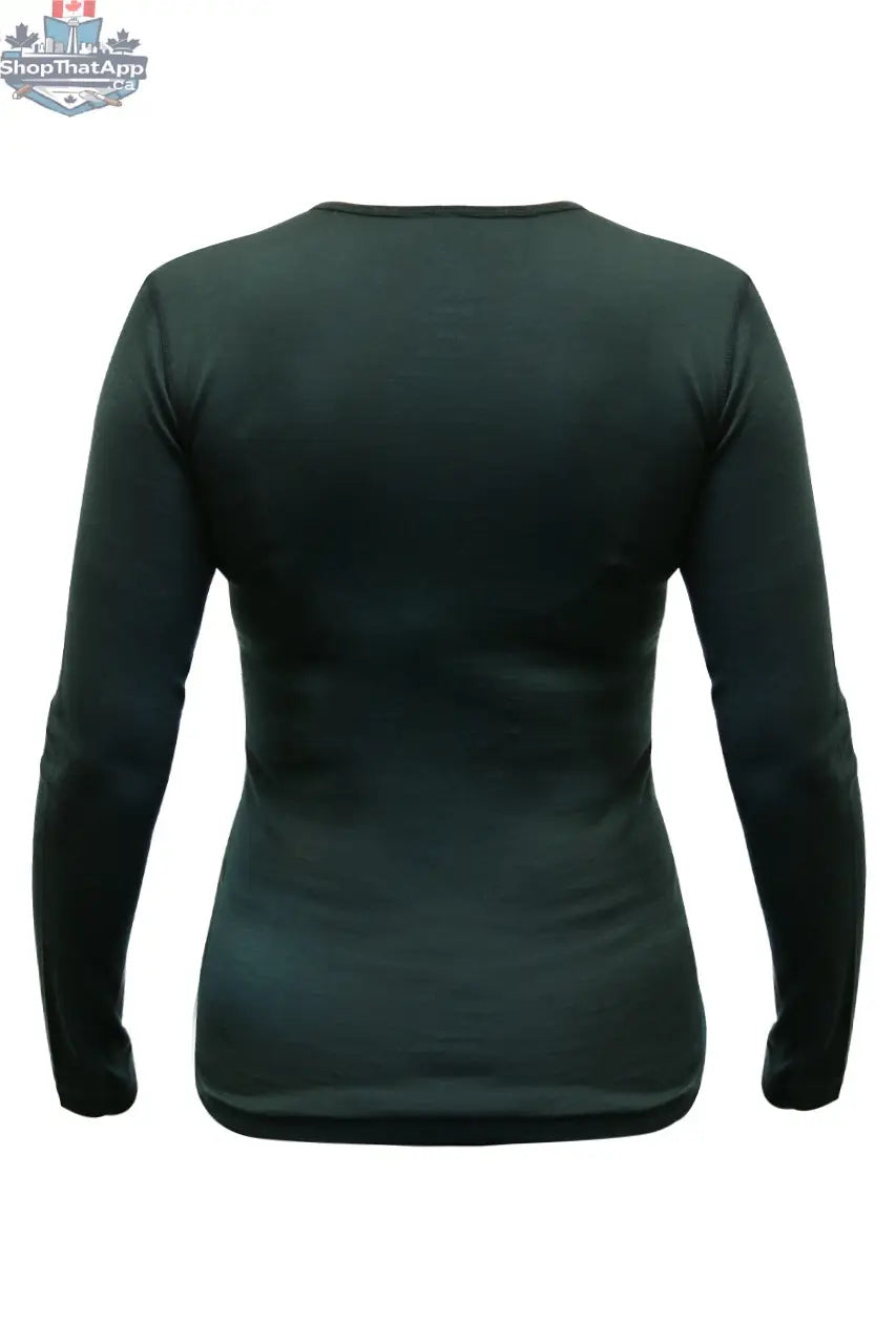 Women's Merino Wool Long Sleeve Crew Neck — Midweight - Shopthatapp.ca