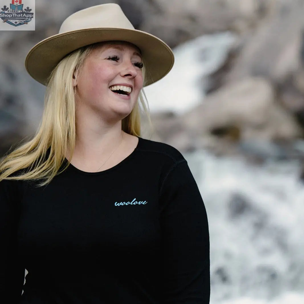 Women's Merino Wool Long Sleeve Crew Neck — Midweight - Shopthatapp.ca