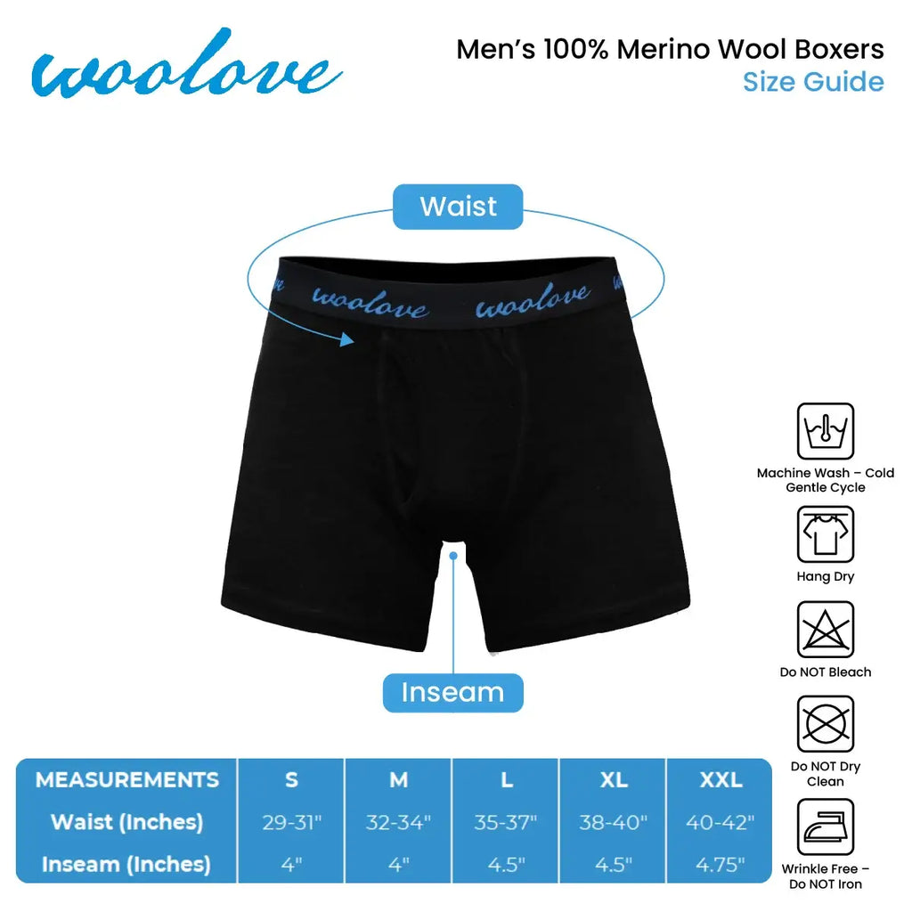 Men's Merino Wool Boxer Briefs