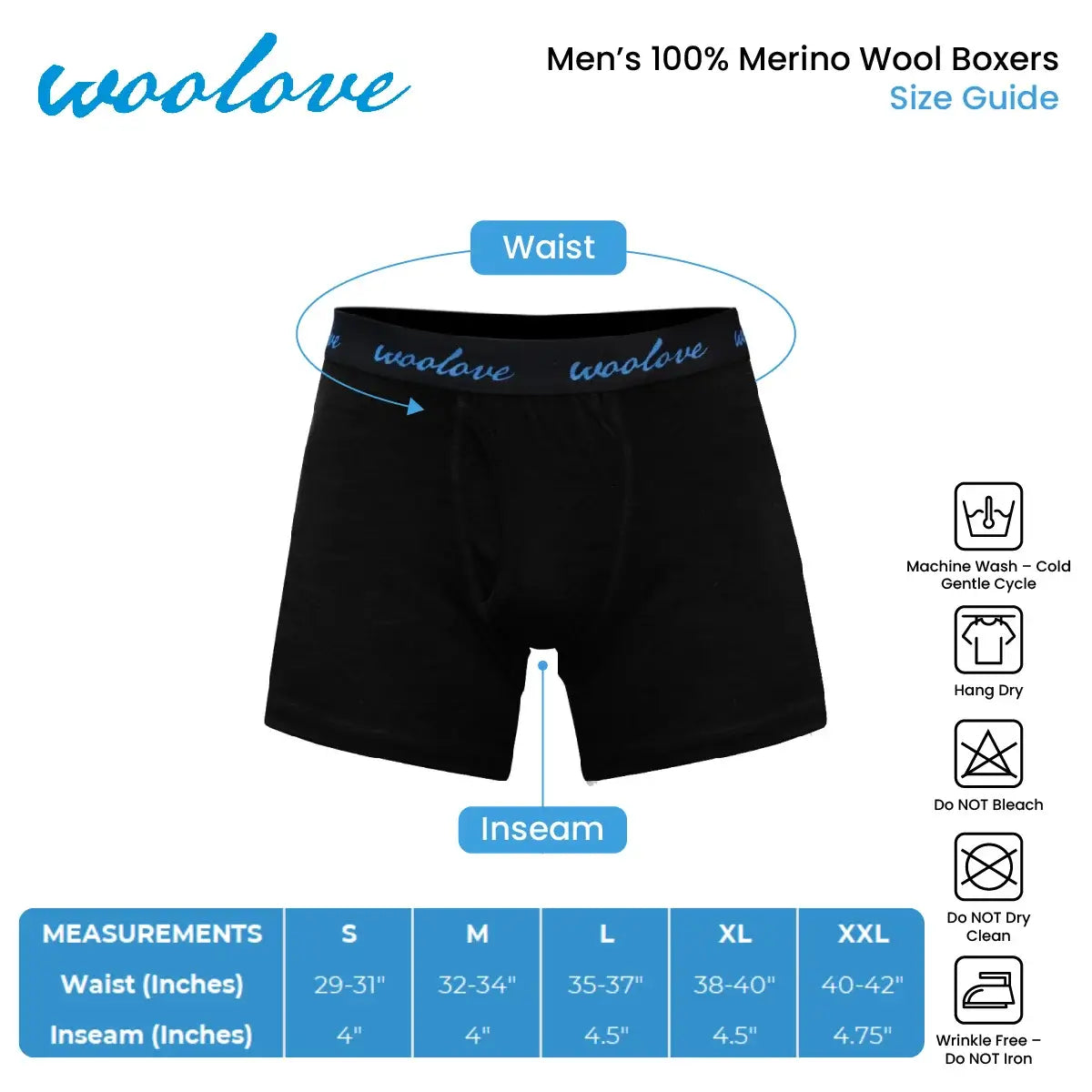 Men's Merino Wool Boxer Briefs
