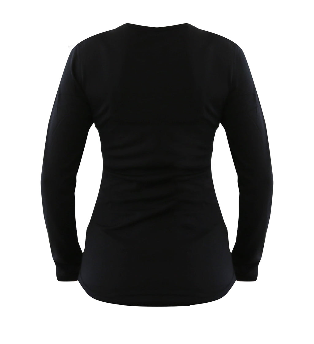 Women's Merino Wool Long Sleeve Crew Neck — Midweight