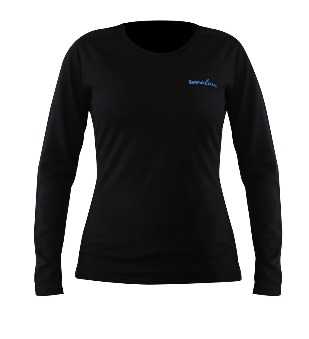 Women's Merino Wool Long Sleeve Crew Neck — Midweight