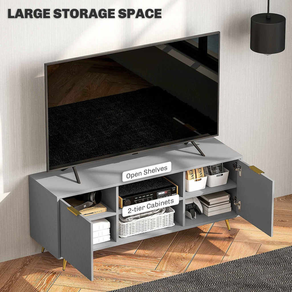 Collins Modern TV Stand for up to 55 Inch TVs-Grey