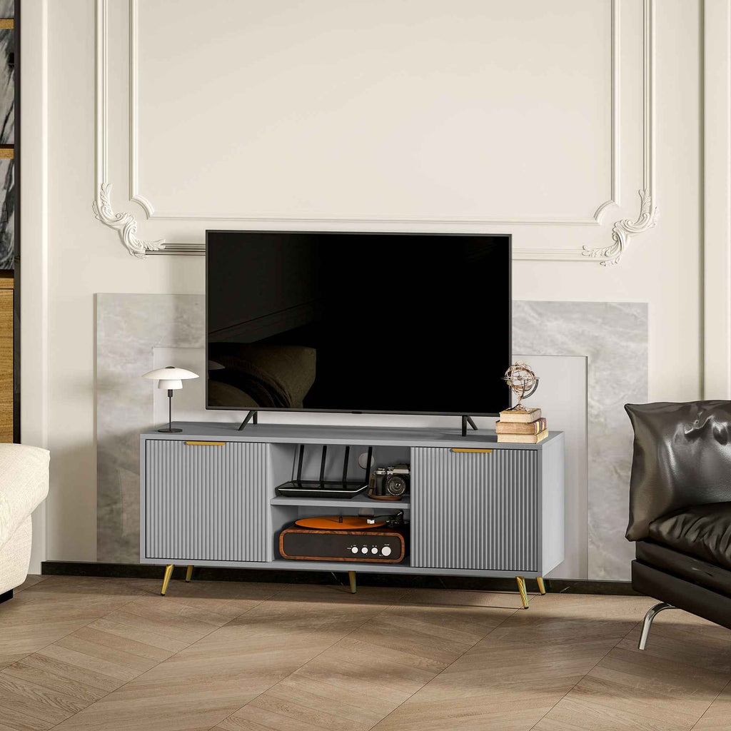 Collins Modern TV Stand for up to 55 Inch TVs-Grey