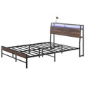Logan Queen Size Bed Frame with LED Lights