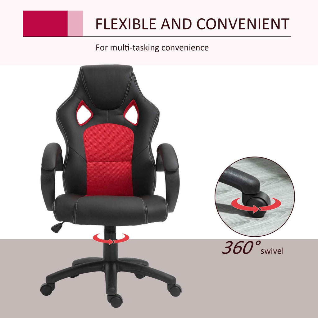 Foster Gaming-Office Chair-Red/Black