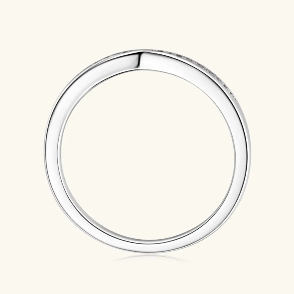 925 Sterling Silver Moissanite Ring for Stunning Elegance - Shopthatapp.ca