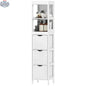 Slim Bathroom Cabinet with 3 Drawers & 2 Shelves - Shopthatapp.ca