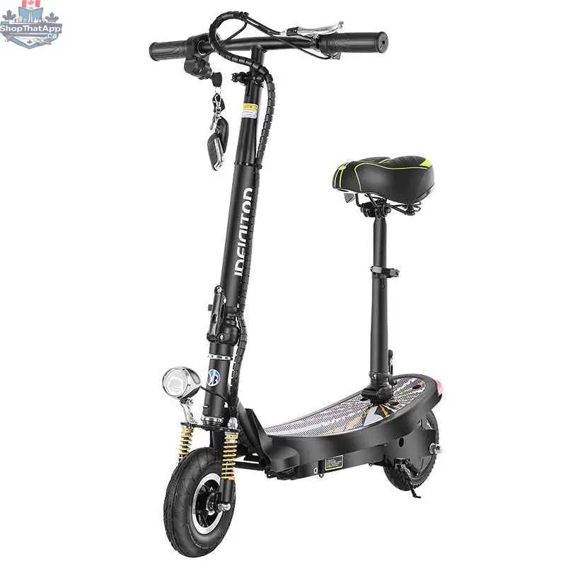 Foldable SLOTH Nation electric scooter with 24V lithium battery, designed for fast, everyday mobility and convenient transportation.