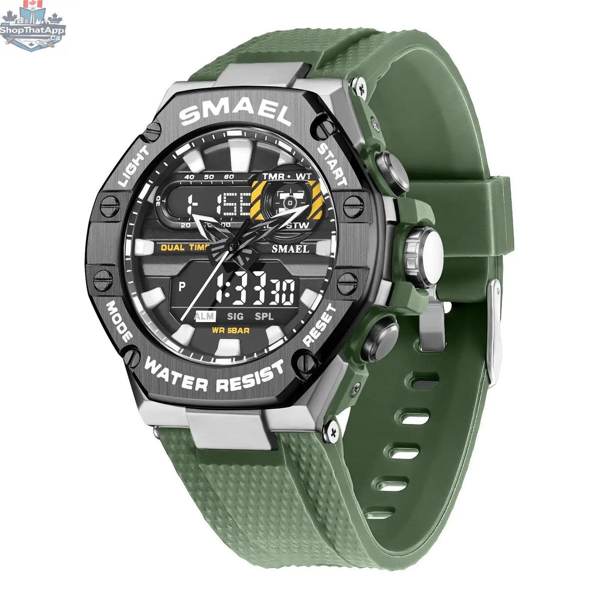 Digital Alloy Electronic Watch Men - Shopthatapp.ca