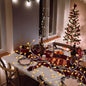 Lighted birch garland with 144 LED lights, twig vine, waterproof, 8 modes, suitable for Christmas or home decor.