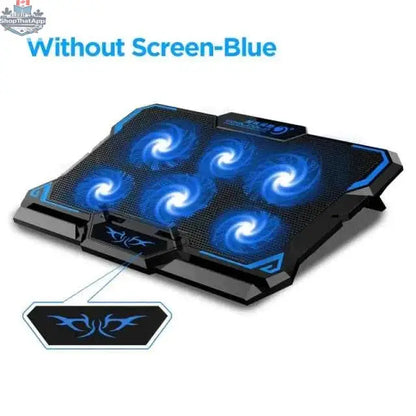 777tech 17-inch gaming laptop cooler with dual fans and LED lights to improve cooling and performance during gaming sessions