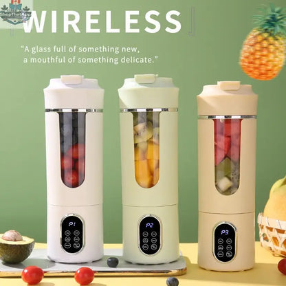 Portable Rechargeable Juice Blender Compact Handheld Electric Smoothie Maker For Travel Office Home - Shopthatapp.ca