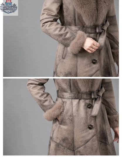 Real Fur One Woman Coat Thickened - Shopthatapp.ca