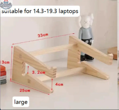 Wooden Laptop Phone Stand - Shopthatapp.ca
