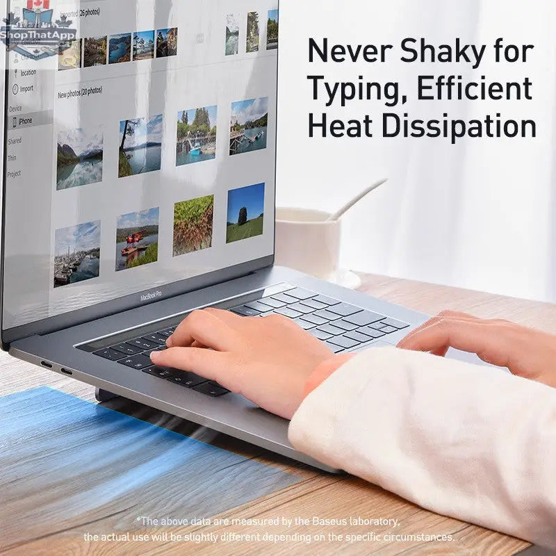Portable Height-Adjustable Laptop Stand for Desktops - Shopthatapp.ca