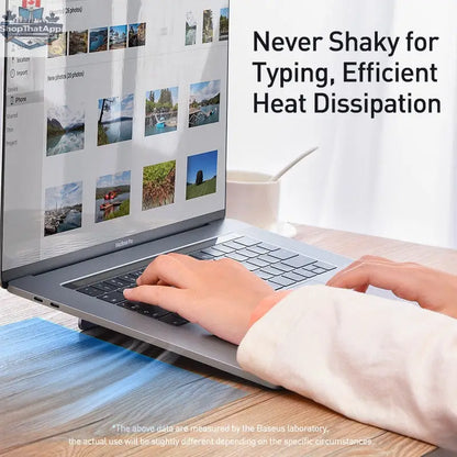 Portable Height-Adjustable Laptop Stand for Desktops - Shopthatapp.ca