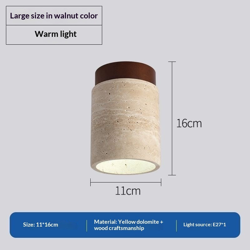 Japanese Style Trendy Yellow Cave Style Ceiling Light For Home Use