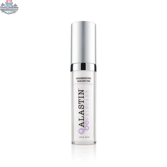 Alastin Skin Nectar for radiant skin regeneration, featuring a sleek bottle of skincare product by Monarch MD Medical Aesthetics.