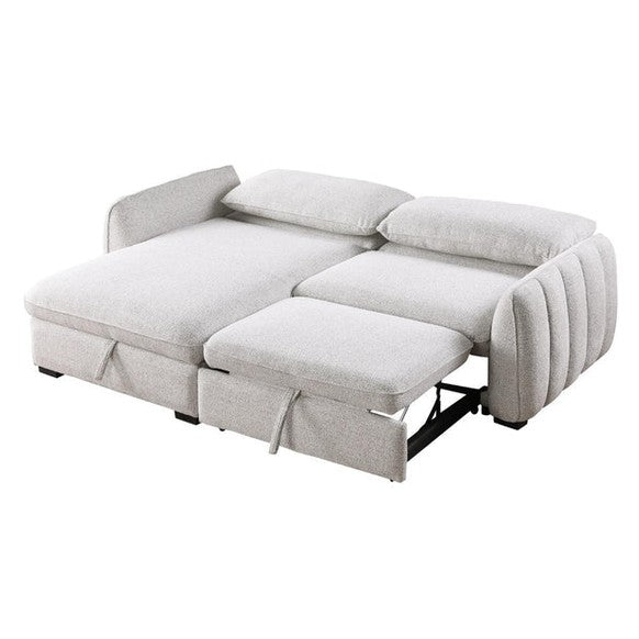 Amira Pullout Sleeper Sectional with Storage Chaise - Www.Shopthatapp.ca