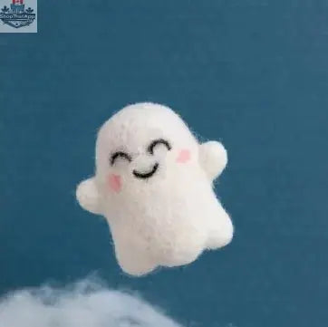 Hawthorn Handmade Happy Ghost felting kit by Art Noise, needlecraft kit for creative craft projects with colorful felt materials.