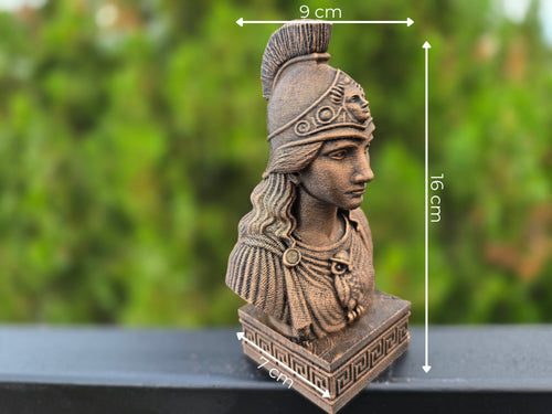 Athena Bust Greek Mythology Sculpture – Exquisite Detail and Artistic Craftsmanship