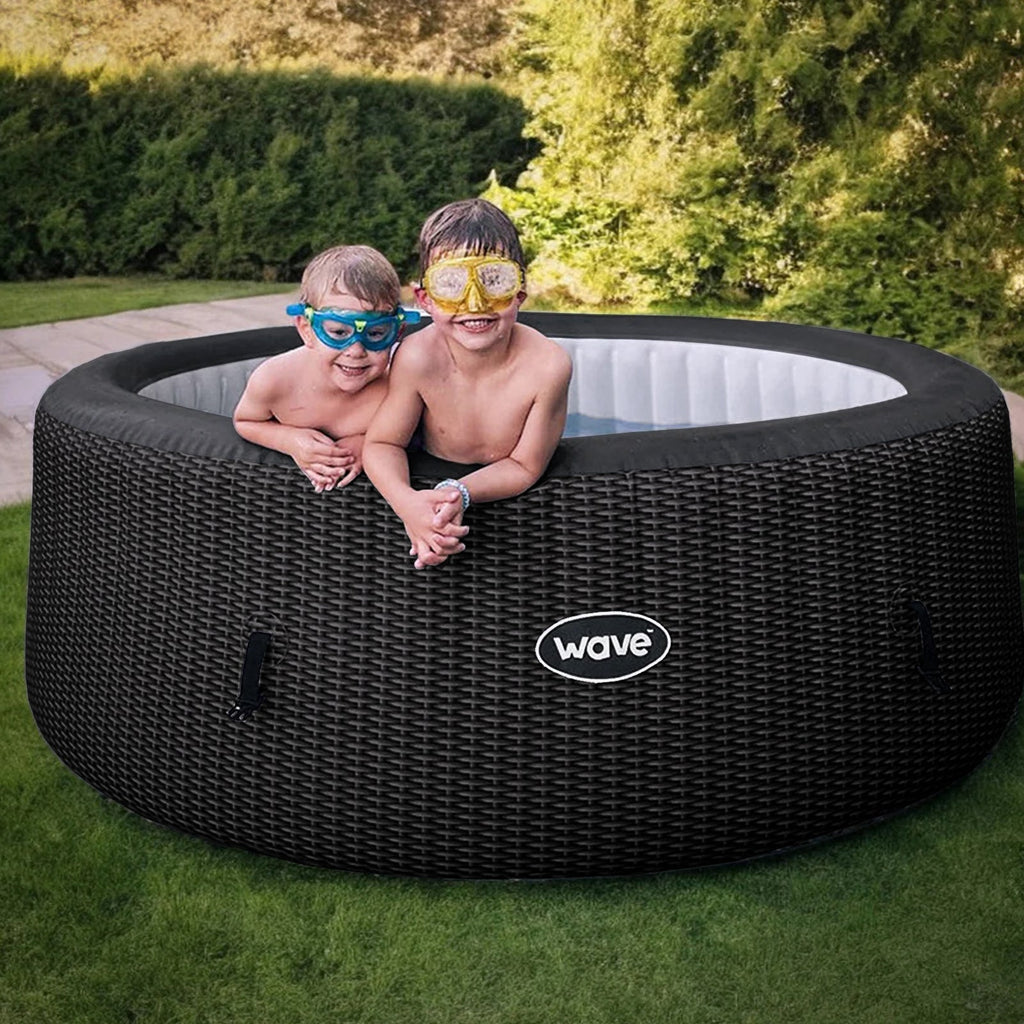Wave | Atlantic | 4/6-Person Inflatable Hot Tub | Round | Integrated Heater - Www.Shopthatapp.ca
