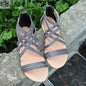 Women's Shoes Flat Bottomed Large Size Women's Sandals Fashion Hollow Rear Zipper Sandals - Shopthatapp.ca