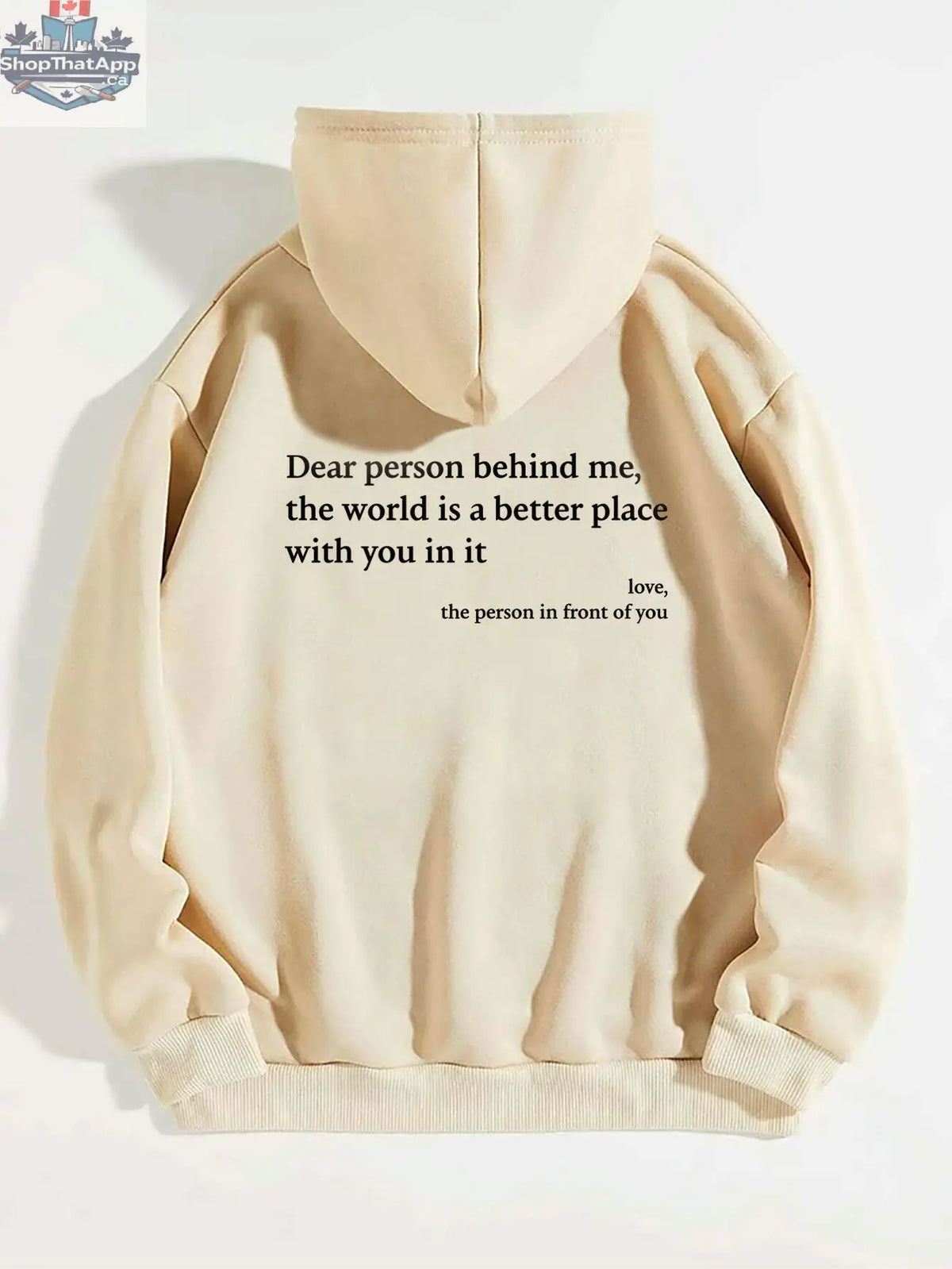 Women's Plush Letter Printed Kangaroo Pocket Hoodie | Cozy Pullover - Shopthatapp.ca