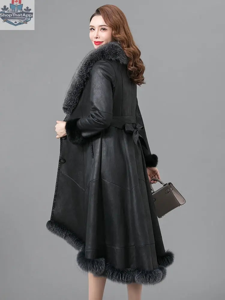 Real Fur One Woman Coat Thickened - Shopthatapp.ca