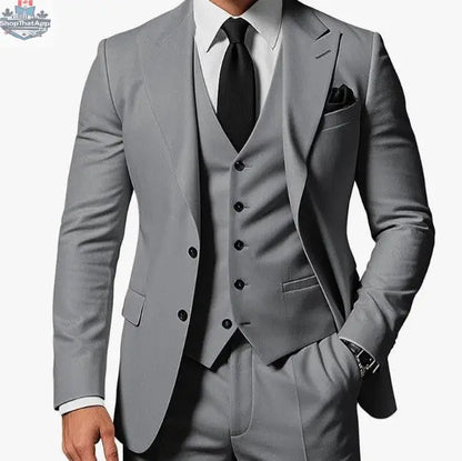 New Mens Three-piece Business Suit - Shopthatapp.ca