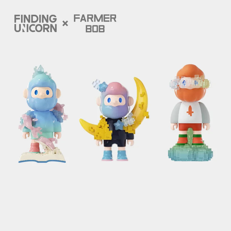 Farmer Bob Next Generation Pixel Universe Blind Box Series by Finding Unicorn - Www.Shopthatapp.ca