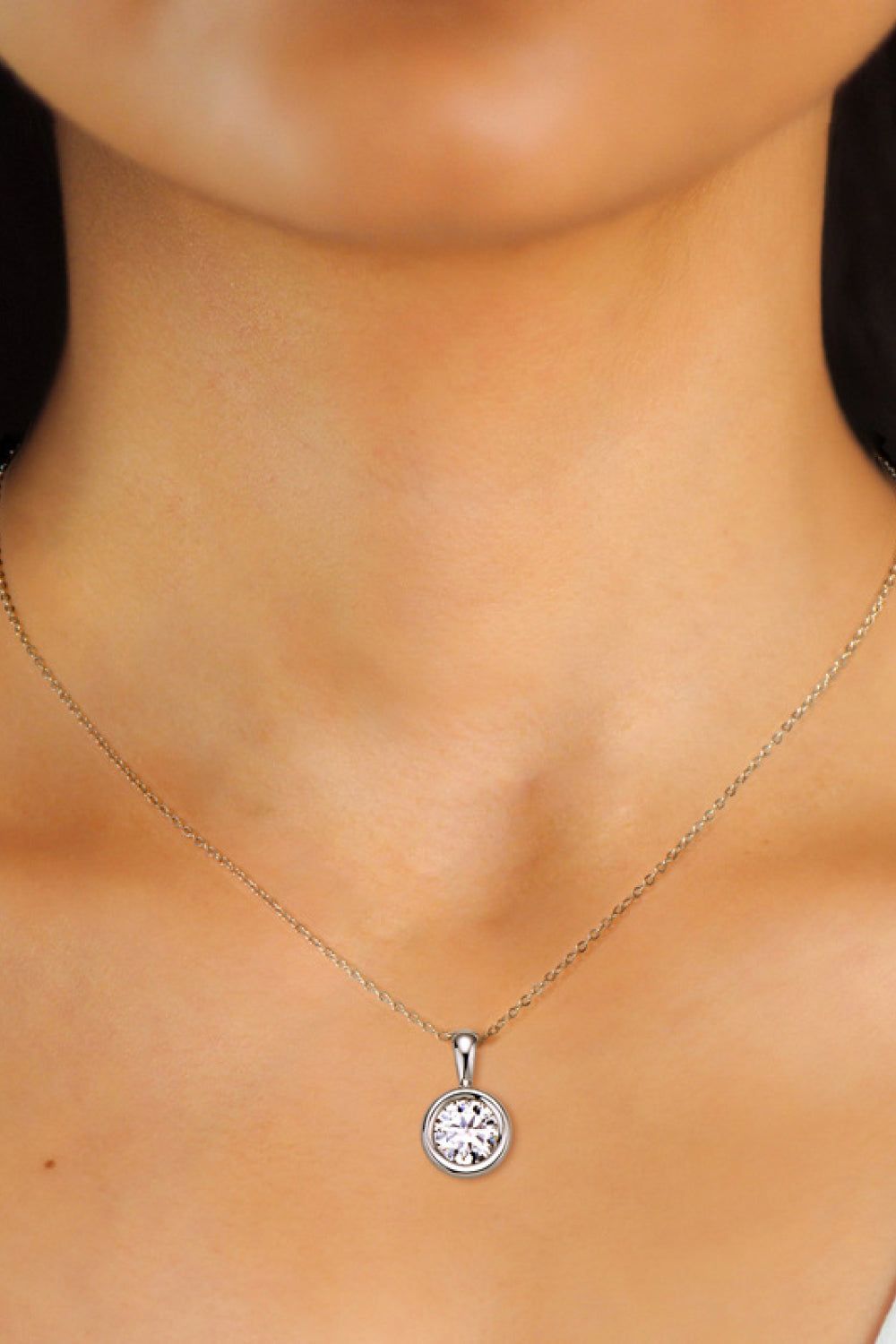 2 Carat Moissanite Necklace in 925 Sterling Silver - Shopthatapp.ca