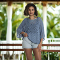 Short Sleeved Top in Denim Blue - Stylish and Versatile Denim Blue Short Sleeved Top - Shopthatapp.ca