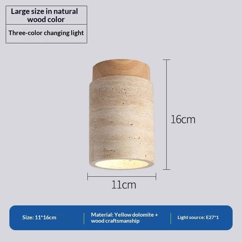Japanese Style Trendy Yellow Cave Style Ceiling Light For Home Use