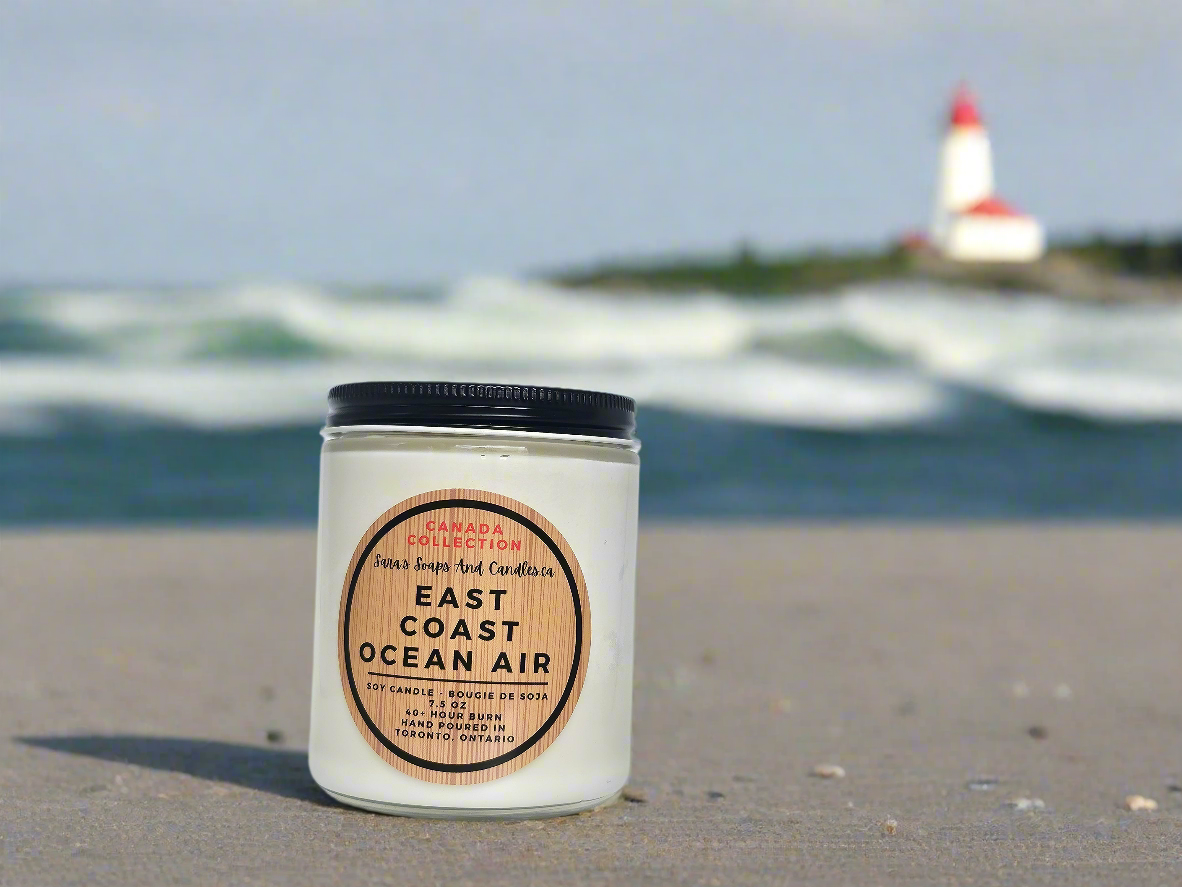 East Coast Ocean Air Soy Candle - 8 oz - Shopthatapp.ca