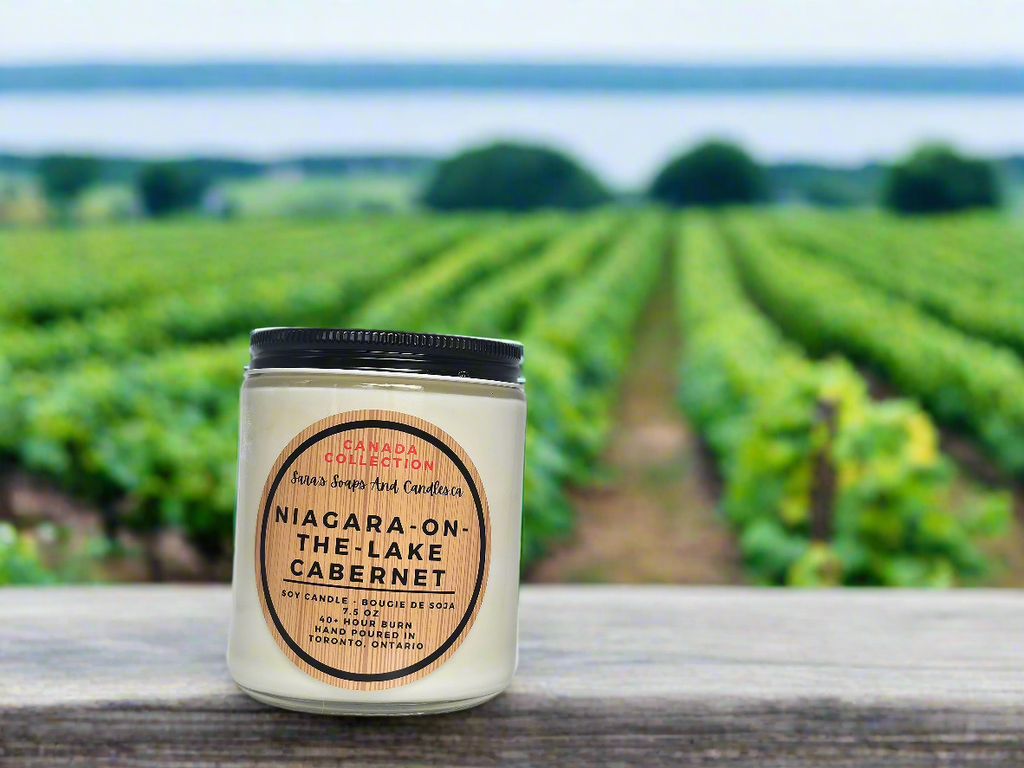 Niagara on the Lake Cabernet 8oz soy candle - Shopthatapp.ca