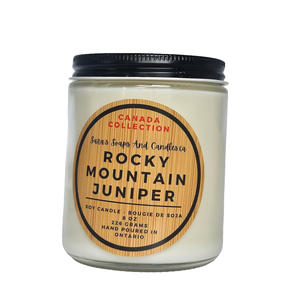 Rocky Mountain Juniper - 8oz soy candle - Shopthatapp.ca
