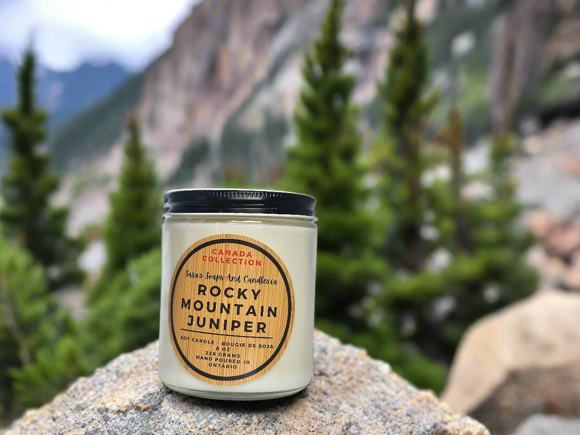 Rocky Mountain Juniper - 8oz soy candle - Shopthatapp.ca